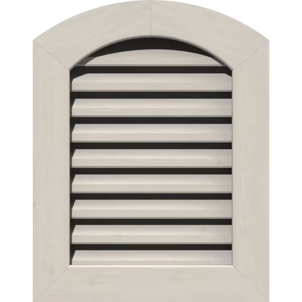 Arch Top Gable Vent, Functional, Western Red Cedar Gable Vent w/1